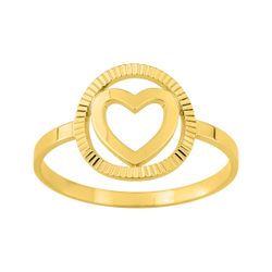 Anillo Metal Chapado Oro Argyor MRM (CH)137326 Círculo Corazón