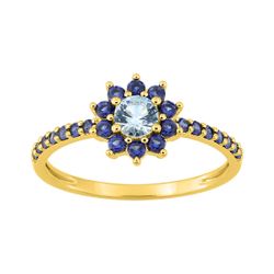 Anillo Metal Chapado Oro Argyor MRM (CH)137373.6 Circonitas Azules