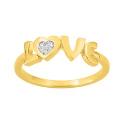 Anillo Metal Chapado Oro Argyor MRM (CH)137378.1 Palabra LOVE Circonitas