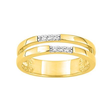 Anillo Metal Chapado Oro Argyor MRM Mujer (CH)137025.1 Circonitas