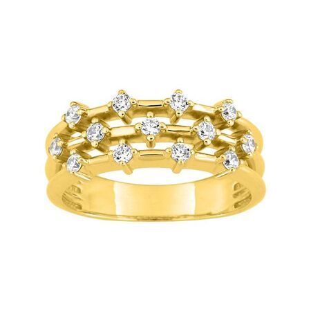 Anillo Metal Chapado Oro Argyor MRM Mujer (CH)137042.1 Circonitas