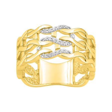 Anillo Metal Chapado Oro Argyor MRM Mujer (CH)137066.1 Circonitas