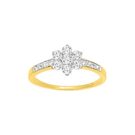 Anillo Metal Chapado Oro Argyor MRM Mujer (CH)137099.1 Circonitas