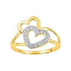 Anillo Metal Chapado Oro Argyor MRM Mujer (CH)137134.1 Corazones C. Circonitas