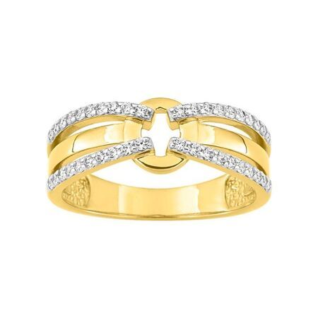 Anillo Metal Chapado Oro Argyor MRM Mujer (CH)137145.1 Circonitas