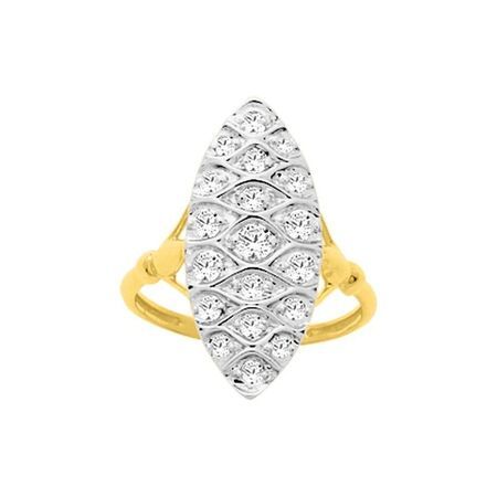 Anillo Metal Chapado Oro Argyor MRM Mujer (CH)137438.1 Circonitas