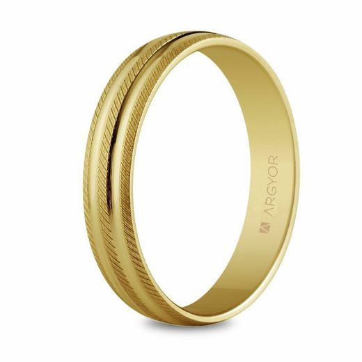 Argyor 18kt Gold Ring 4mm 5140037