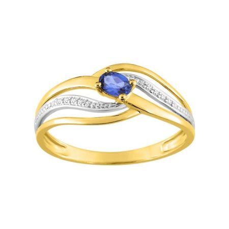 Anillo Oro 18kts Argyor MRM (18)08PT21BS Piedra Zafiro C. Circonitas