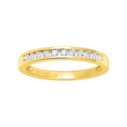 Anell Or 18kts Argyor-MRM (18)1.1584.30 Semi-Aliança 11 Diamants 0,22ct