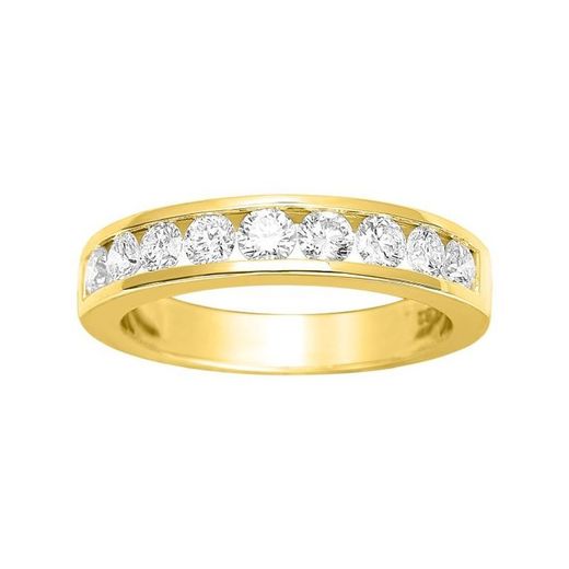 Anell Or 18kts Argyor-MRM (18)1.1589.20 Semi-Aliança 9 Diamants 0,82ct