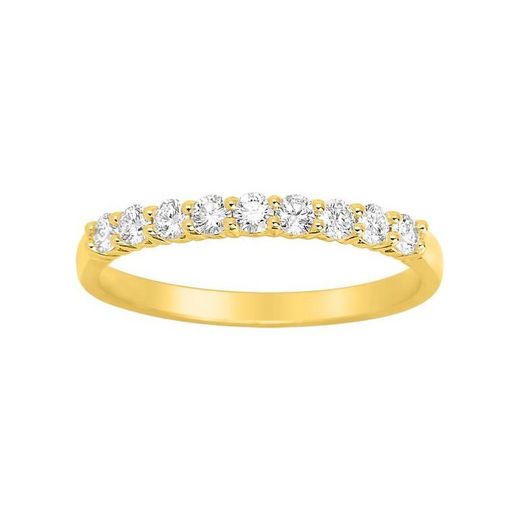 Anell Or 18kts Argyor-MRM (18)1.204.20 Semi-Aliança 9 Diamants 0,35ct