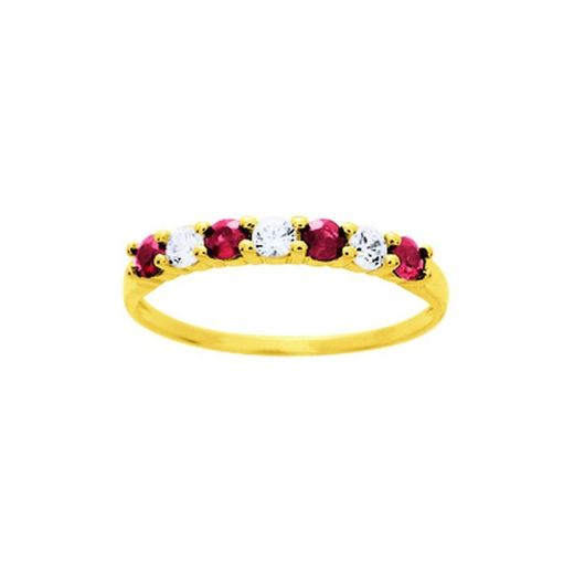 Anillo Oro 18kts Argyor MRM (18)1.206.R0 Piedras Rubí C. Circonitas