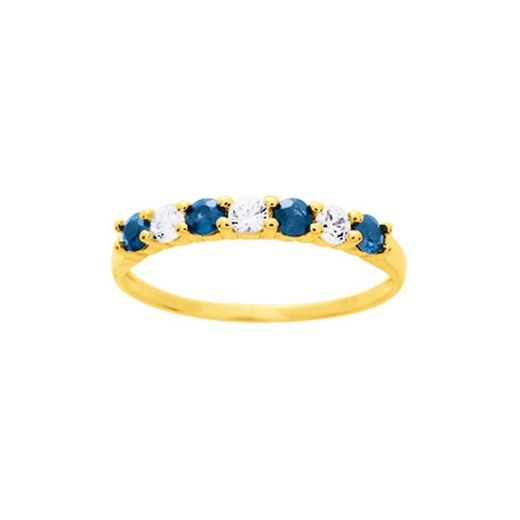 Anillo Oro 18kts Argyor MRM (18)1.206.S0 Piedras Zafiro C. Circonitas