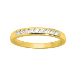 Anell Or 18kts Argyor-MRM (18)1.216.20 Semi-Aliança 9 Diamants 0,18ct