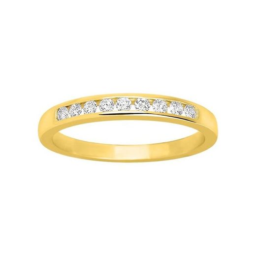Anell Or 18kts Argyor-MRM (18)1.216.30 Semi-Aliança 9 Diamants 0,18ct