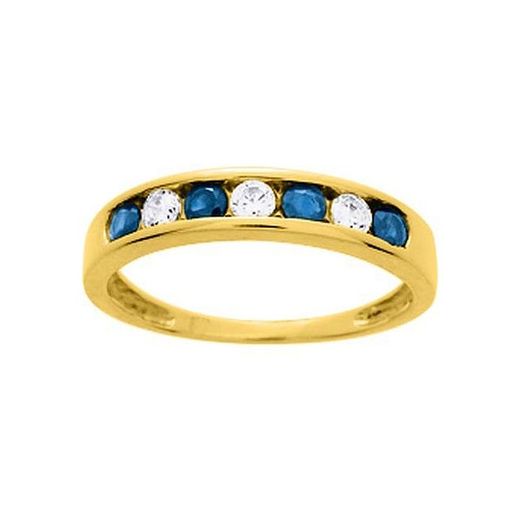 Anillo Oro 18kts Argyor MRM (18)1.220.S0 Piedras Zafiro C. Circonitas