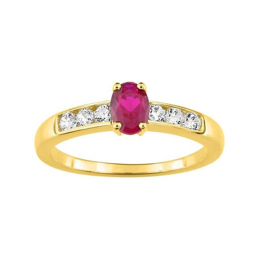 Anillo Oro 18kts Argyor MRM (18)1.3088.R0 Piedra Rubí C. Circonitas