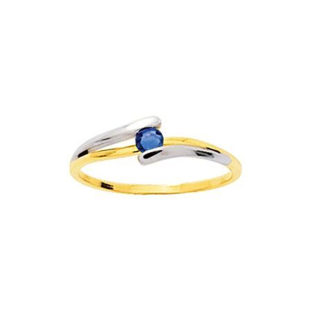 Anillo Oro Bicolor Blanco 18kts Argyor MRM (18)1679S Piedra Zafiro