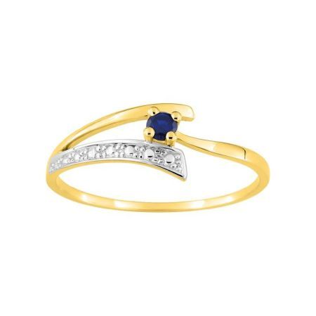 Anillo Oro 18kts Argyor MRM (18)1705S Piedra Zafiro C. Circonitas