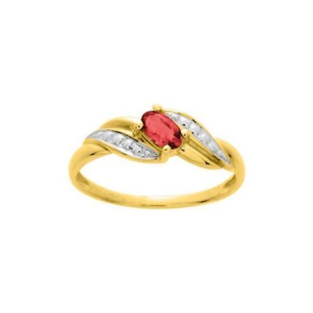 Anillo Oro 18kts Argyor MRM (18)1741R Piedra Rubí C. Circonitas