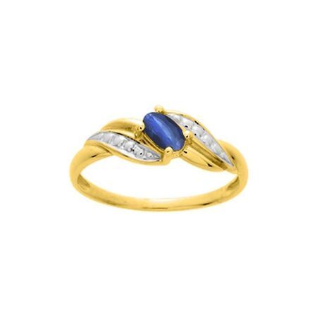 Anillo Oro 18kts Argyor MRM (18)1741S Piedra Zafiro C. Circonitas