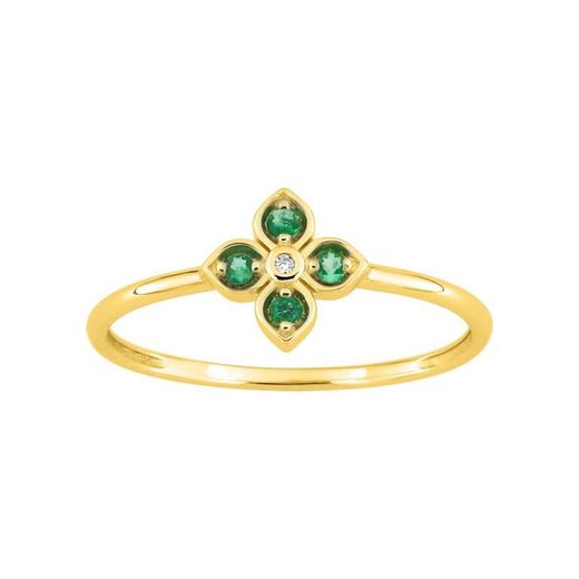 Anillo Oro 18kts Argyor MRM (18)1.7494.E0 Piedras Esmeralda C. Circonita