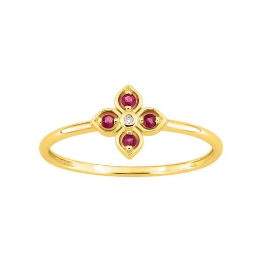 Anillo Oro 18kts Argyor MRM (18)1.7494.R0 Piedras Rubí C. Circonita