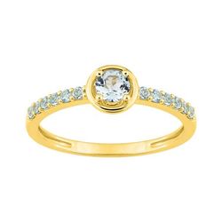 Anillo Oro 18kts Argyor MRM (18)1.7610.T0 Piedras Topacio Azul