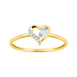 Anillo Oro 18kts Argyor MRM (18)1.7680.T3 Diamantes 0,02ct GH-P - Topacio Azul 0,10ct