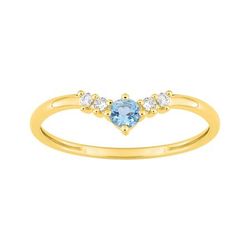 Anillo Oro 18kts Argyor MRM (18)1.7681.T0 Diamantes 0,05ct GH-P - Topacio Azul 0,13ct