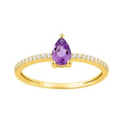 Anillo Oro 18kts Argyor MRM (18)1.7731.A0 Piedra Amatista 0,56ct - Circonitas