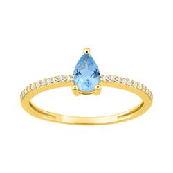 Anillo Oro 18kts Argyor MRM (18)1.7731.T0 Piedra Topacio Azul 0,64ct - Circonitas