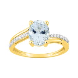 Anillo Oro 18kts Argyor MRM (18)1.7734.M3 Piedra Aguamarina 1,78ct - Circonitas