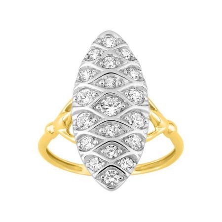 Anillo Oro Bicolor Blanco 18kts Argyor MRM (18)1.780.Z3 Circonitas