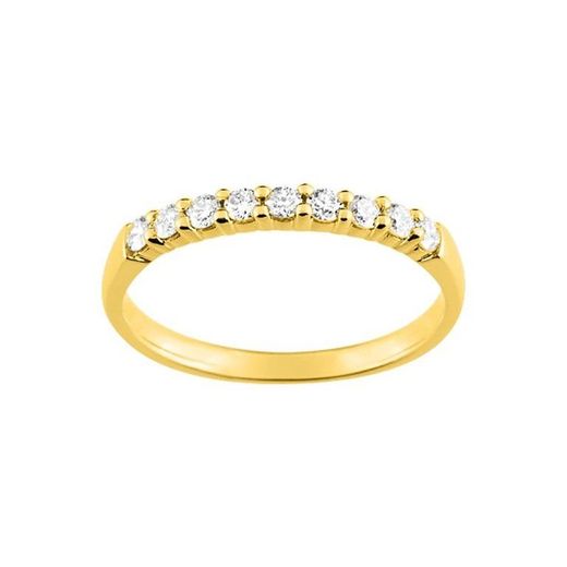 Anel de ouro 18k Argyor-MRM (18)3L005JB4 Diamantes semi-aliança 0,23ct