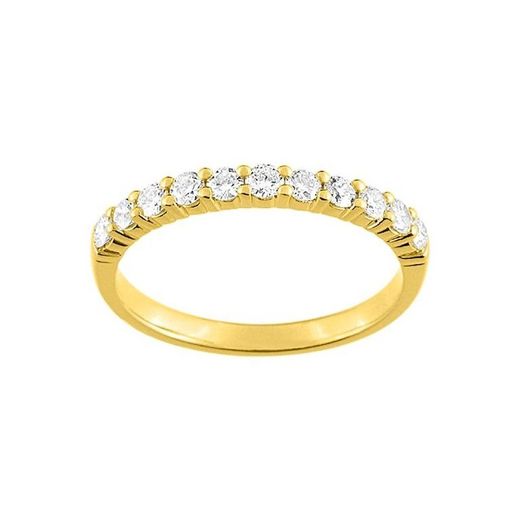 Anel de ouro 18k Argyor-MRM (18)3L007JB4 Diamantes semi-aliança 0,40ct