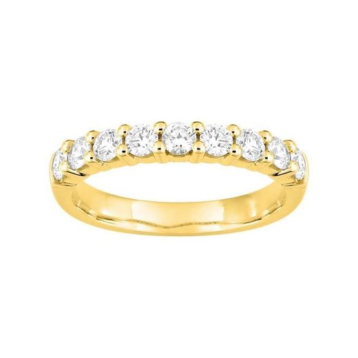Anillo Oro 18kts Argyor-MRM (18)3L009JB2 Semi-alianza 9 Diamantes 0,70ct