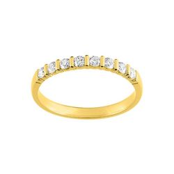 Anillo Oro 18kts Argyor-MRM (18)3L015JB2 Semi-alianza Diamantes 0,30ct