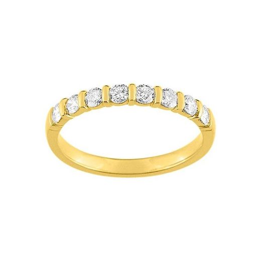 Anillo Oro 18kts Argyor-MRM (18)3L016JB2 Semi-alianza Diamantes 0,40ct
