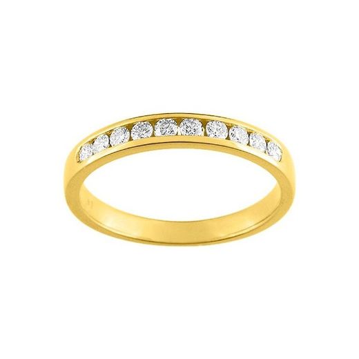 Bague en or 18 carats Argyor-MRM (18)3L026JB2 Semi-alliance Diamants 0,30 ct