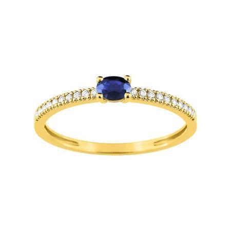 Anillo Oro 18kts Argyor MRM (18)8PA825JSZ Piedra Zafiro C. Circonitas