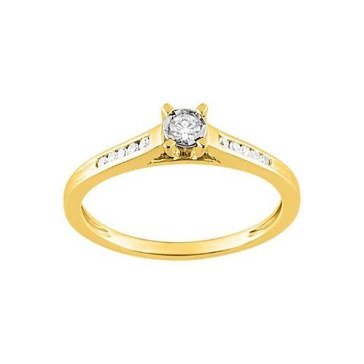 18kt Gold Ring Argyor-MRM (18)PG040XB4 Engagement 10+1 Diamond