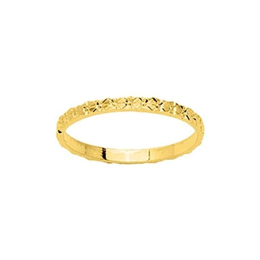 Anel de ouro 18k Argyor-MRM 2mm (18)A1520JB Aliança Fantasia