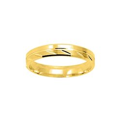Anillo Oro 18kts Argyor-MRM 3,5mm (18)181J35 Alianza Ranurada Y Facetada
