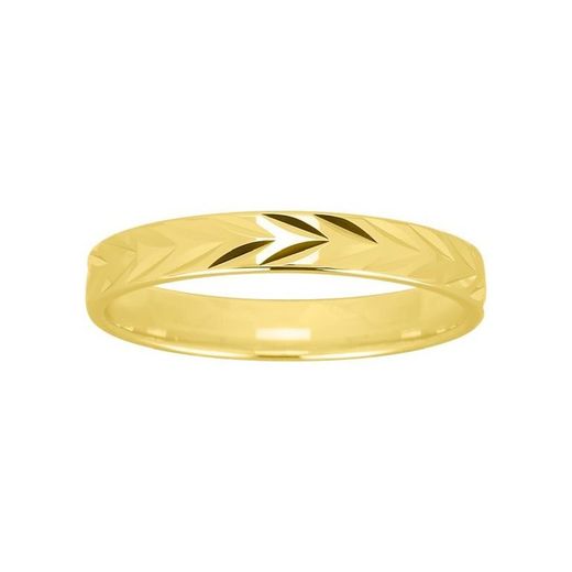 Bague en or 18 carats Argyor-MRM 3 mm (18)195J30 Alliance Feuille