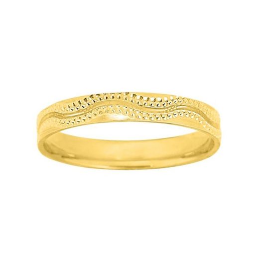 Anel de ouro 18k Argyor-MRM 3mm (18)220J30 Aliança Fantasia