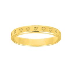 Anillo Oro 18kts Argyor-MRM 3mm (18)266J30 Alianza Grabado Laser Corazones