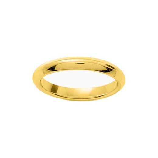 Bague en or 18 carats Argyor-MRM 3 mm (18)BJ30 Alliance bombée classique