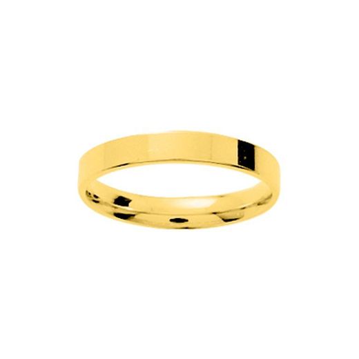Bague en or 18 carats Argyor-MRM 3 mm (18)DLJ30 Alliance Confort Plate Classique