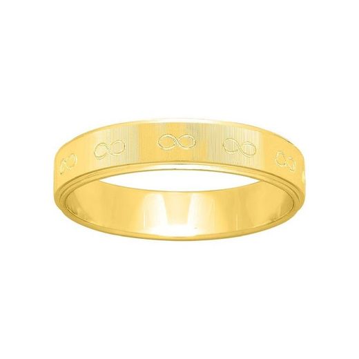 Anello in oro 18 kt Argyor-MRM 4 mm (18)265J40 Infinity inciso al laser Alliance